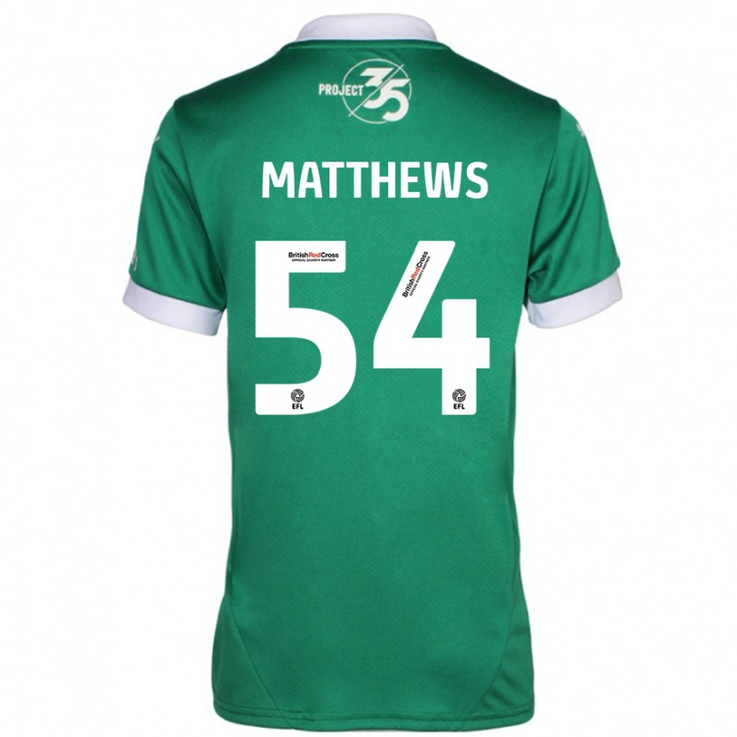 Danxen Kid Jack Matthews #54 Green White Home Jersey 2024/25 T-Shirt