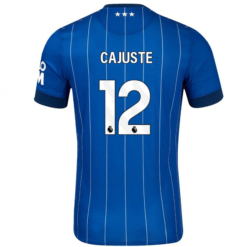 Danxen Kid Jens Cajuste #12 Navy Blue Home Jersey 2024/25 T-Shirt