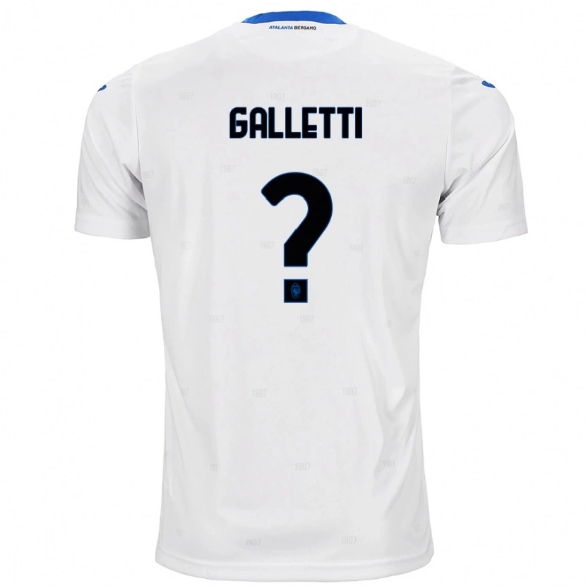 Danxen Kid Elia Galletti #0 White Away Jersey 2024/25 T-Shirt