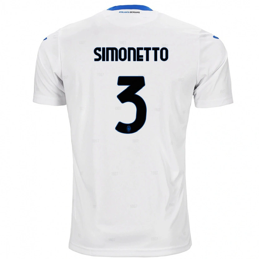 Danxen Kid Federico Simonetto #3 White Away Jersey 2024/25 T-Shirt