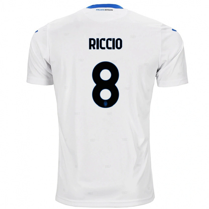 Danxen Kid Lorenzo Riccio #8 White Away Jersey 2024/25 T-Shirt