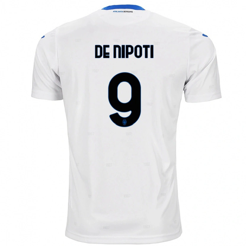 Danxen Kid Tommaso De Nipoti #9 White Away Jersey 2024/25 T-Shirt