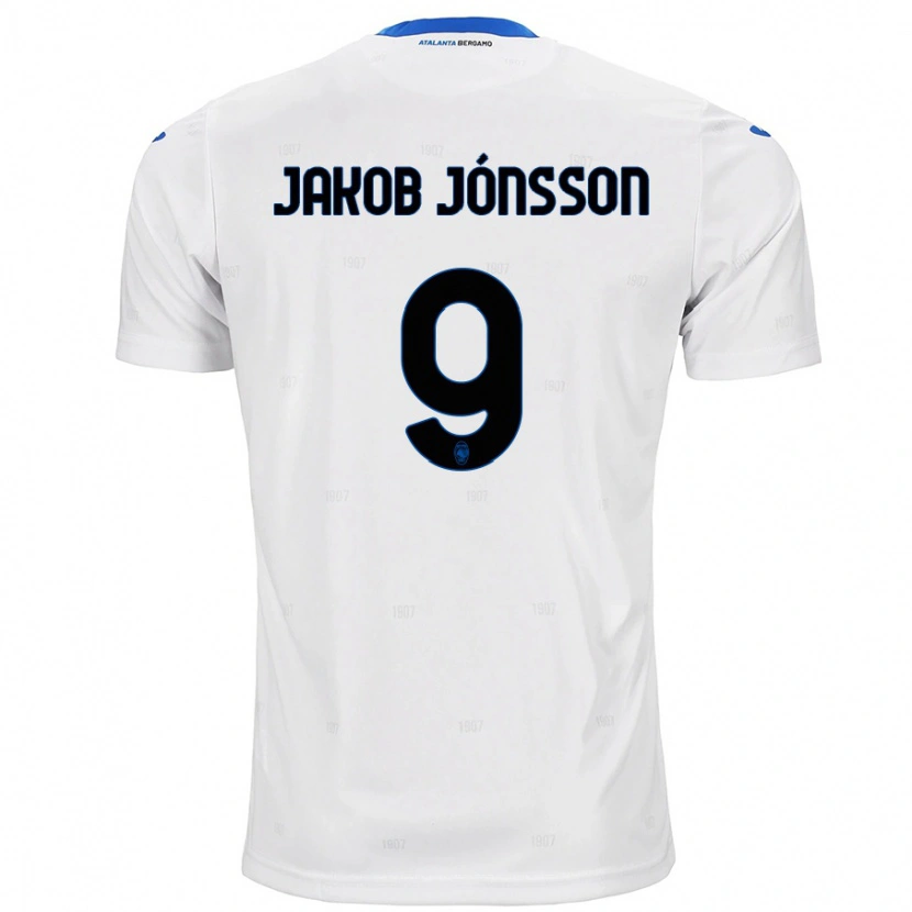 Danxen Kid Birkir Jakob Jónsson #9 White Away Jersey 2024/25 T-Shirt