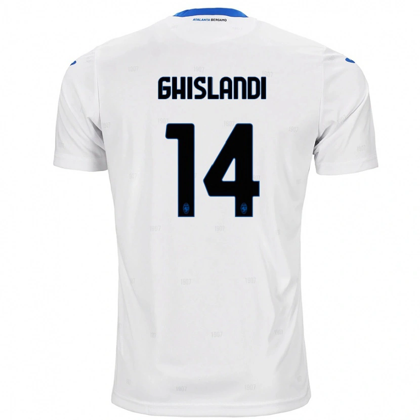 Danxen Kid Davide Ghislandi #14 White Away Jersey 2024/25 T-Shirt