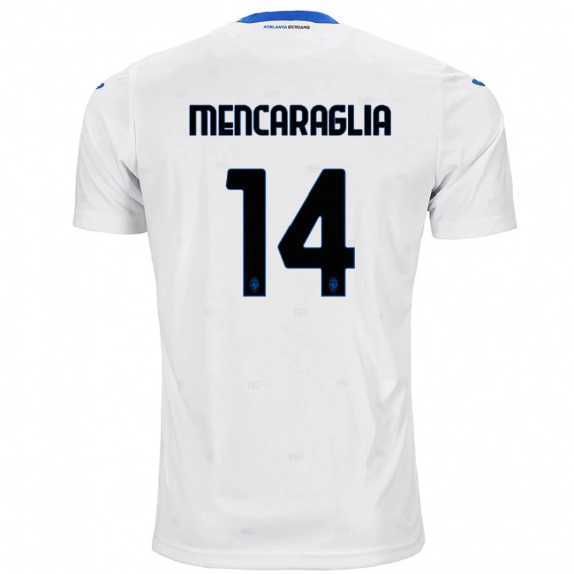 Danxen Kid Filippo Mencaraglia #14 White Away Jersey 2024/25 T-Shirt