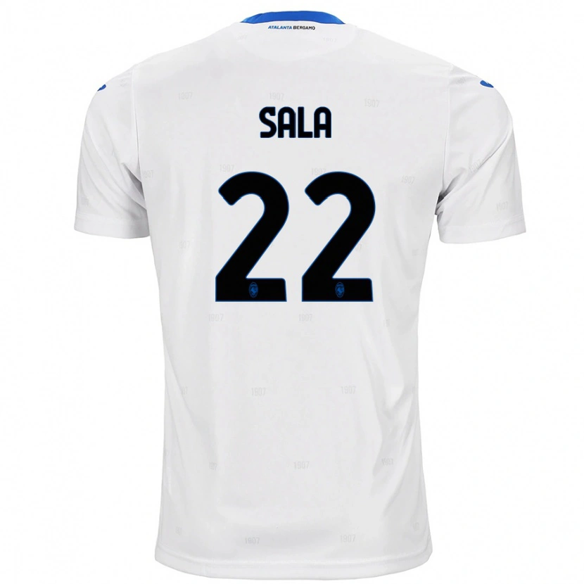 Danxen Kid Lorenzo Sala #22 White Away Jersey 2024/25 T-Shirt