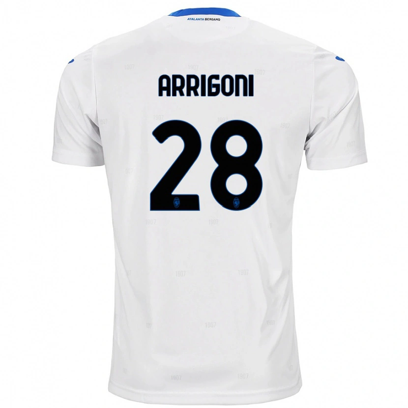 Danxen Kid Mattia Arrigoni #28 White Away Jersey 2024/25 T-Shirt