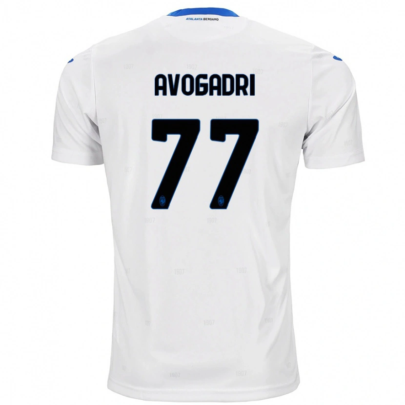 Danxen Kid Lorenzo Avogadri #77 White Away Jersey 2024/25 T-Shirt