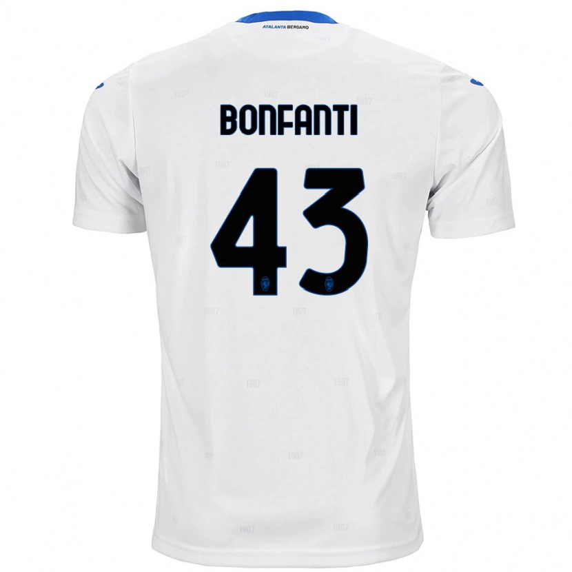 Danxen Kid Giovanni Bonfanti #43 White Away Jersey 2024/25 T-Shirt