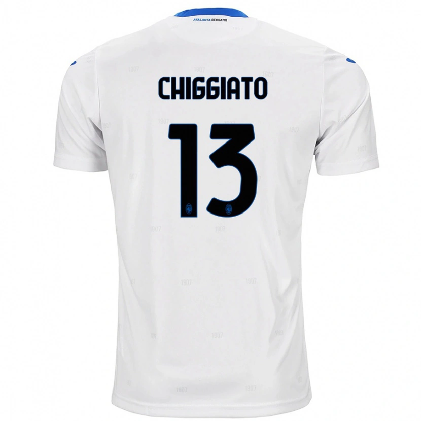 Danxen Kid Gabriele Chiggiato #13 White Away Jersey 2024/25 T-Shirt