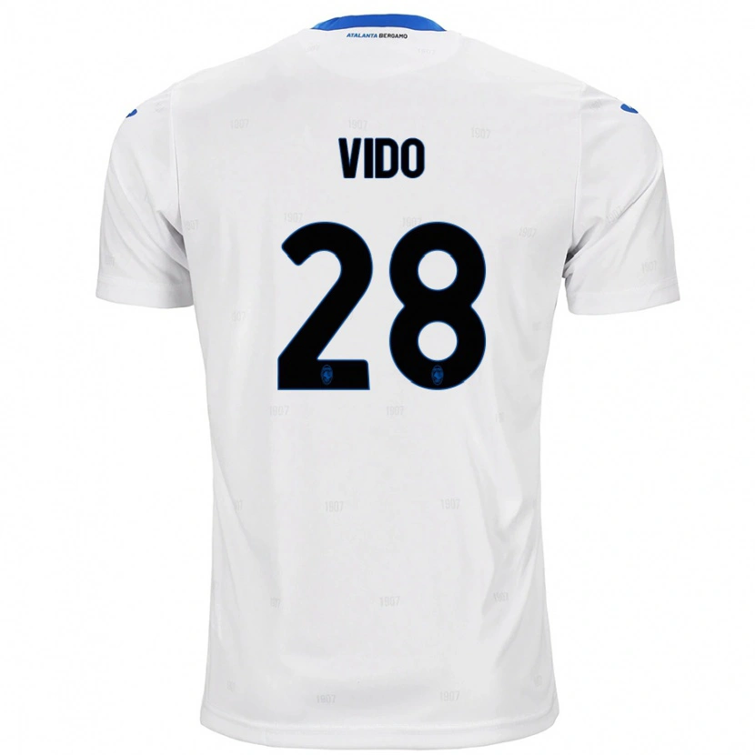 Danxen Kid Luca Vido #28 White Away Jersey 2024/25 T-Shirt