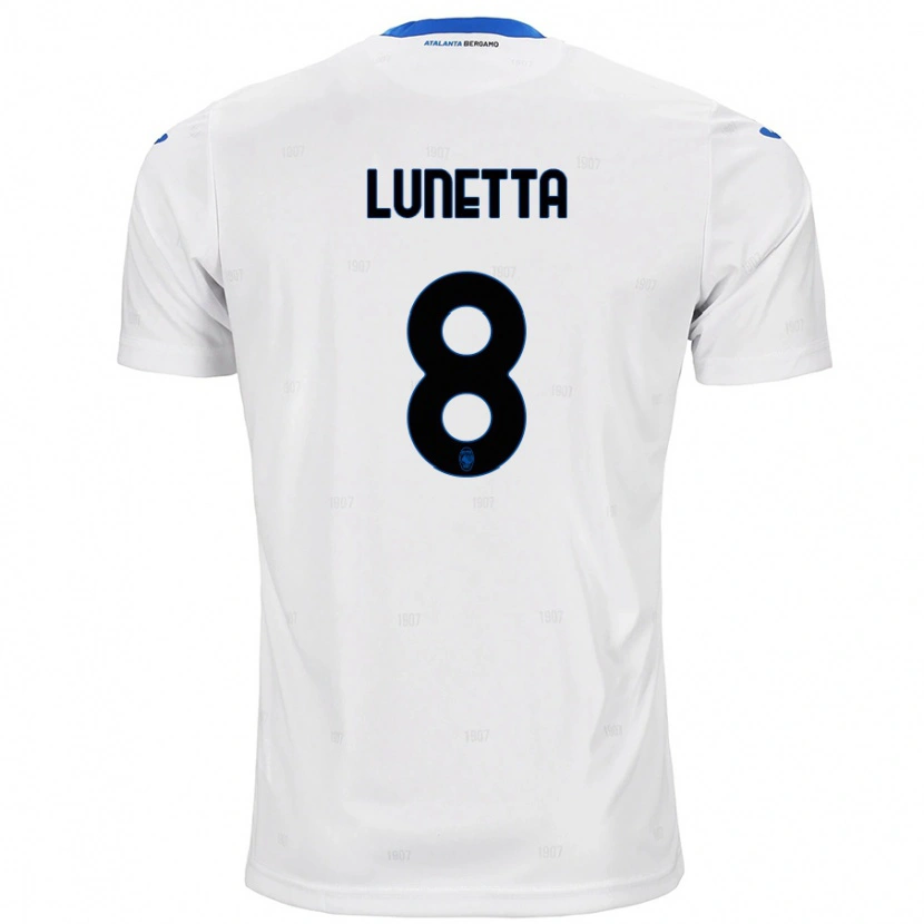 Danxen Kid Gabriel Lunetta #8 White Away Jersey 2024/25 T-Shirt