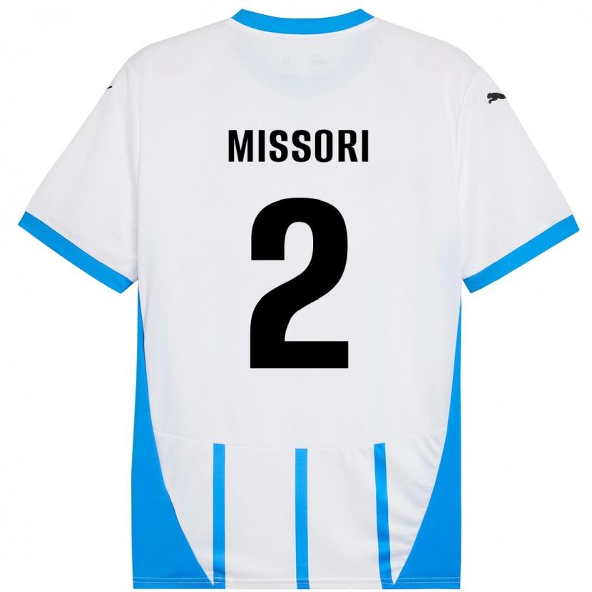 Danxen Kid Filippo Missori #2 White Blue Away Jersey 2024/25 T-Shirt