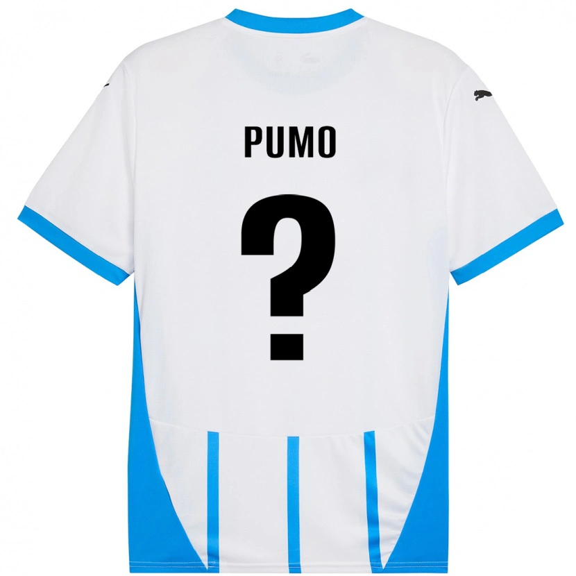 Danxen Kid Samuele Pumo #0 White Blue Away Jersey 2024/25 T-Shirt