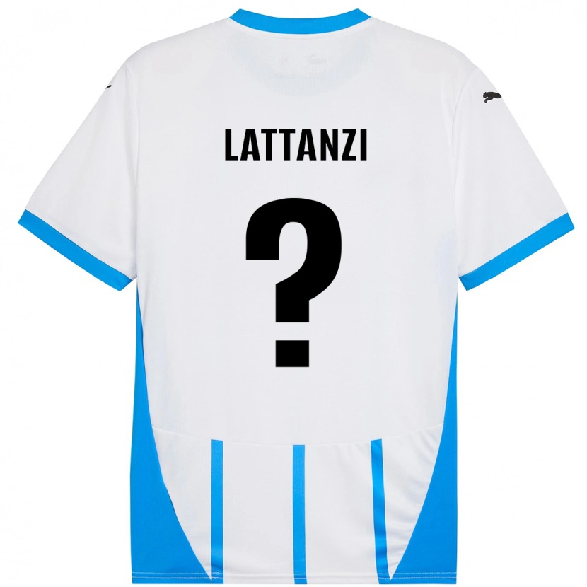 Danxen Kid Luca Lattanzi #0 White Blue Away Jersey 2024/25 T-Shirt