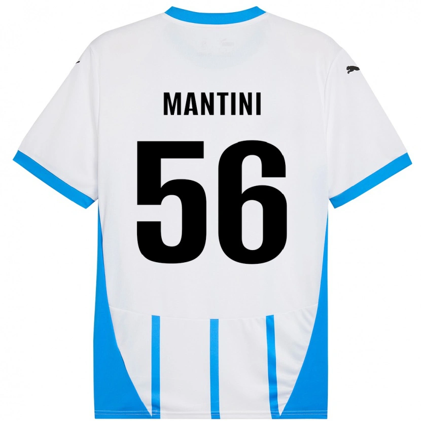 Danxen Kid Raffaele Mantini #56 White Blue Away Jersey 2024/25 T-Shirt