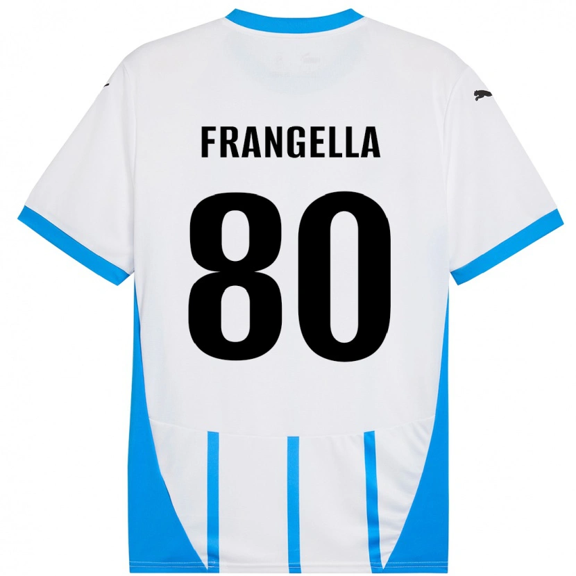 Danxen Kid Christian Frangella #80 White Blue Away Jersey 2024/25 T-Shirt