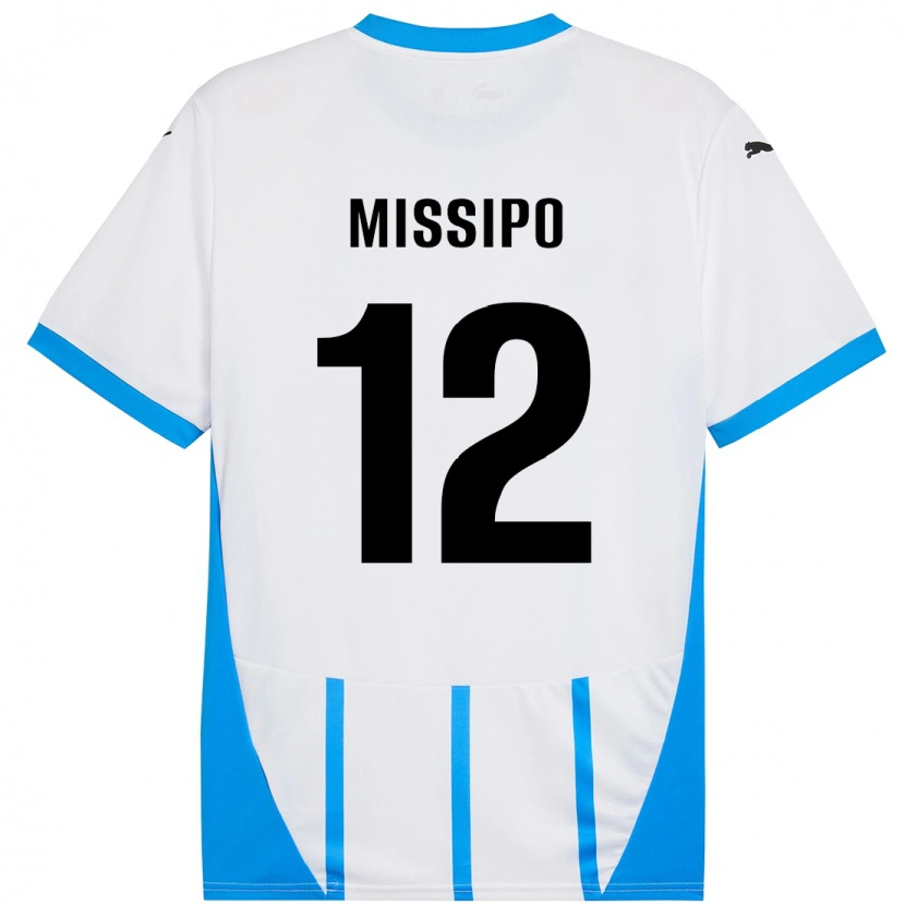 Danxen Kid Kassandra Missipo #12 White Blue Away Jersey 2024/25 T-Shirt