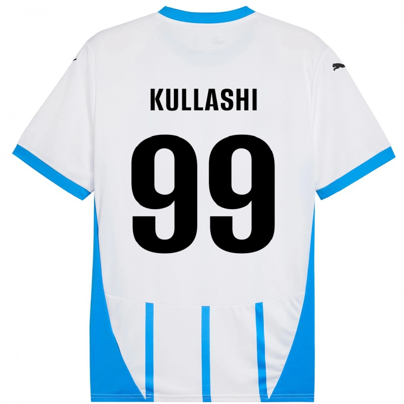 Danxen Kid Loreta Kullashi #99 White Blue Away Jersey 2024/25 T-Shirt