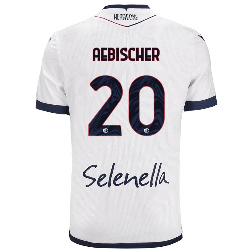 Danxen Kid Michel Aebischer #20 White Royal Blue Away Jersey 2024/25 T-Shirt