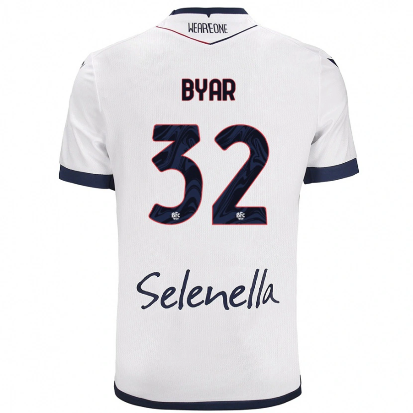 Danxen Kid Naïm Byar #32 White Royal Blue Away Jersey 2024/25 T-Shirt