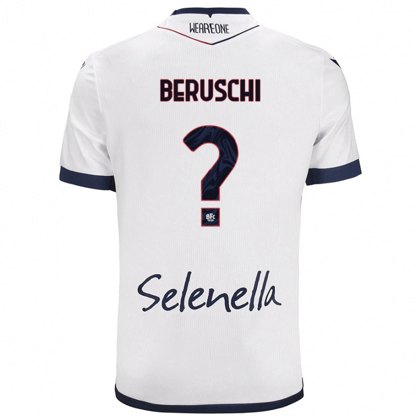 Danxen Kid Diego Beruschi #0 White Royal Blue Away Jersey 2024/25 T-Shirt