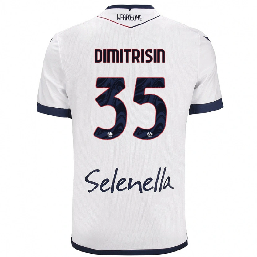 Danxen Kid Danila Dimitrișin #35 White Royal Blue Away Jersey 2024/25 T-Shirt