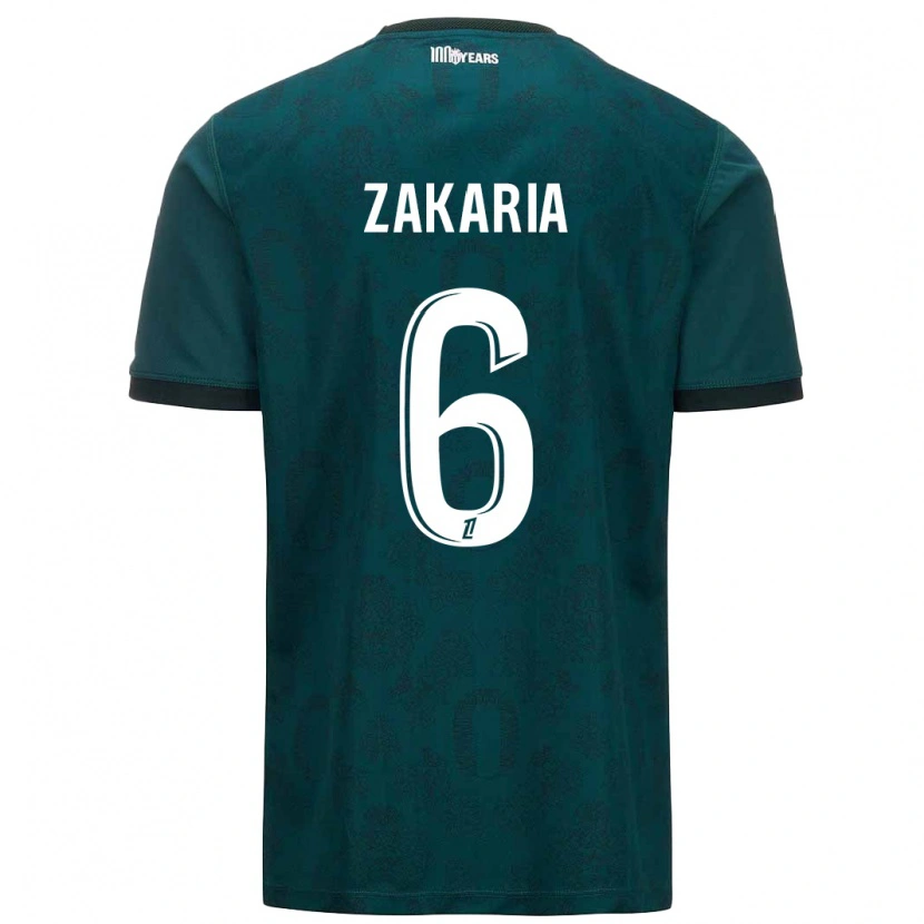 Danxen Kid Denis Zakaria #6 Dark Green Away Jersey 2024/25 T-Shirt