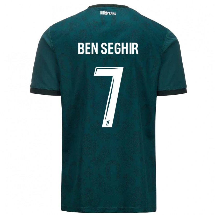 Danxen Kid Eliesse Ben Seghir #7 Dark Green Away Jersey 2024/25 T-Shirt