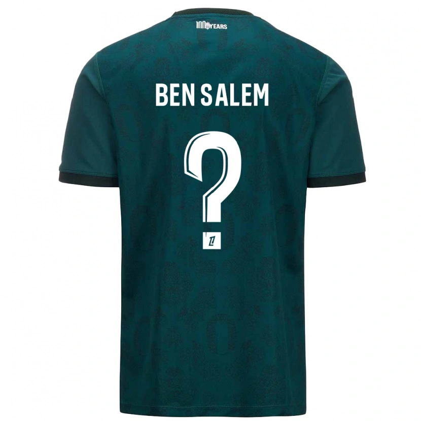 Danxen Kid Oualid Ben Salem #0 Dark Green Away Jersey 2024/25 T-Shirt