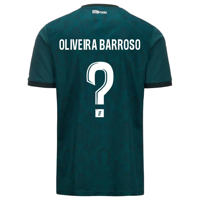 Danxen Kid Mickael Oliveira Barroso #0 Dark Green Away Jersey 2024/25 T-Shirt