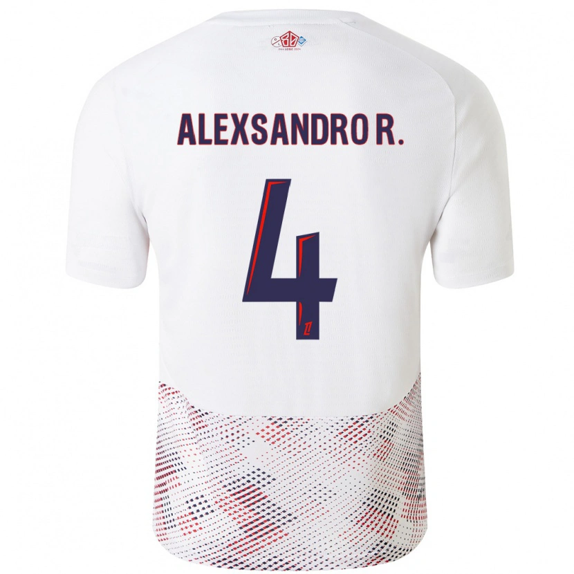 Danxen Kid Alexsandro #4 White Royal Blue Away Jersey 2024/25 T-Shirt