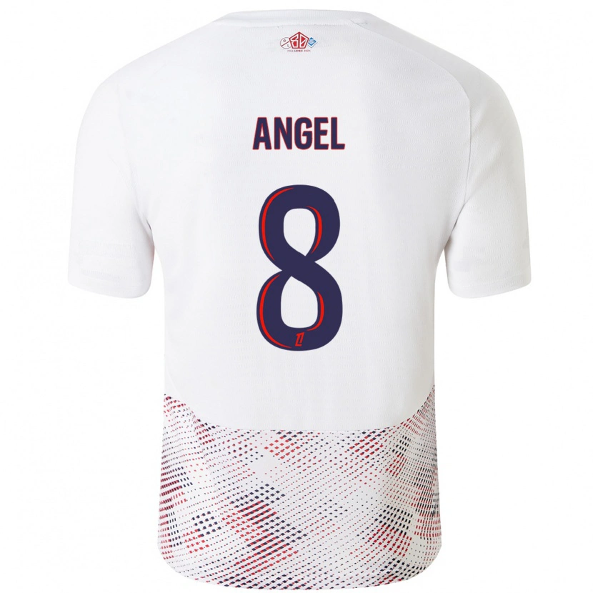 Danxen Kid Angel Gomes #8 White Royal Blue Away Jersey 2024/25 T-Shirt