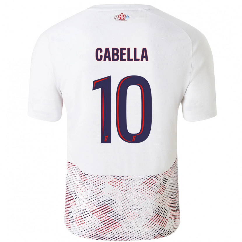 Danxen Kid Rémy Cabella #10 White Royal Blue Away Jersey 2024/25 T-Shirt