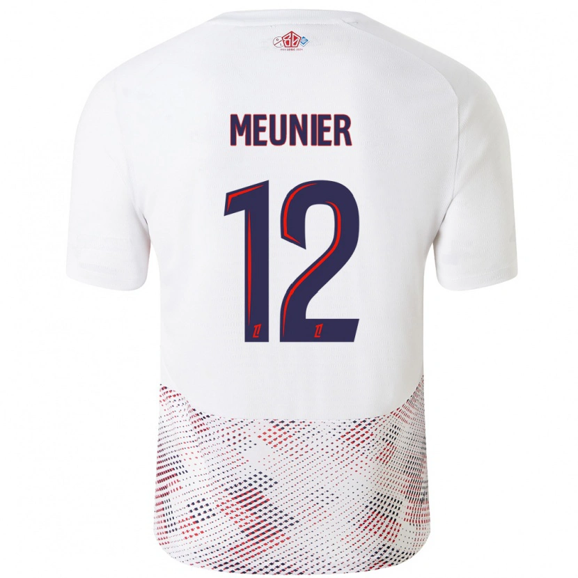 Danxen Kid Thomas Meunier #12 White Royal Blue Away Jersey 2024/25 T-Shirt