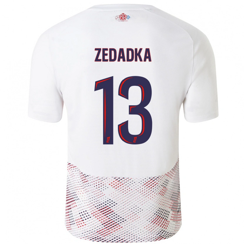 Danxen Kid Akim Zedadka #13 White Royal Blue Away Jersey 2024/25 T-Shirt