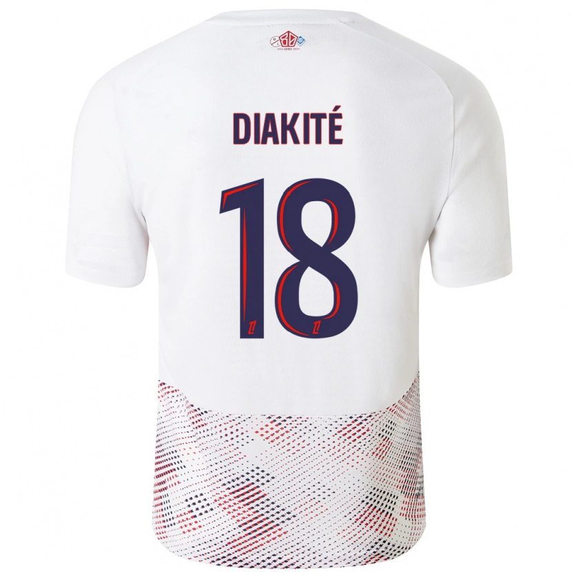 Danxen Kid Bafodé Diakité #18 White Royal Blue Away Jersey 2024/25 T-Shirt