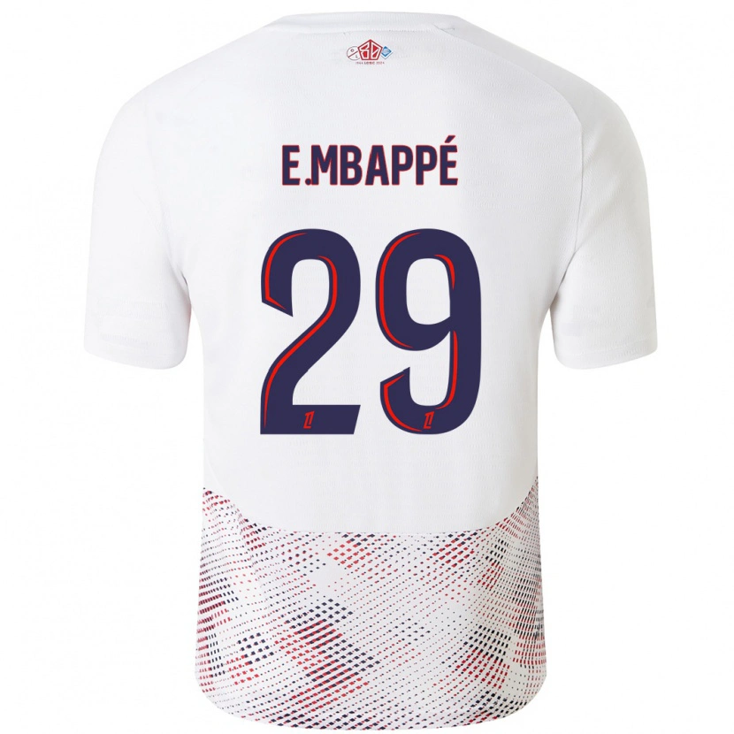 Danxen Kid Ethan Mbappé #29 White Royal Blue Away Jersey 2024/25 T-Shirt