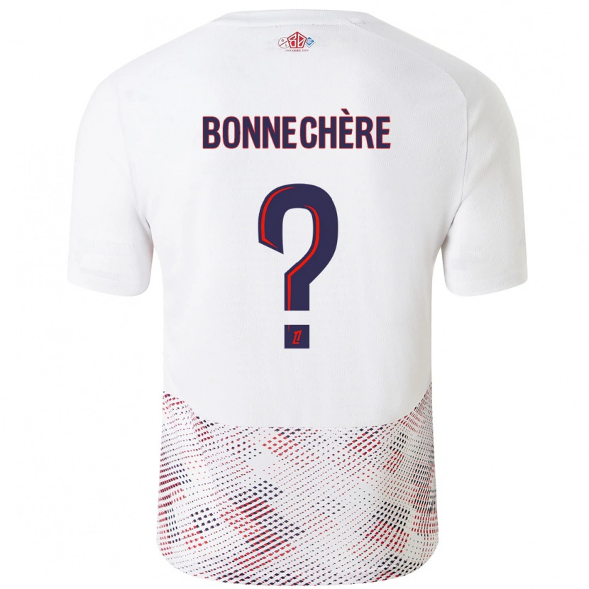 Danxen Kid Victor Bonnechère #0 White Royal Blue Away Jersey 2024/25 T-Shirt