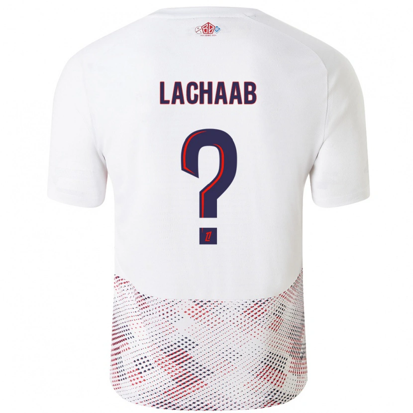 Danxen Kid Younes Lachaab #0 White Royal Blue Away Jersey 2024/25 T-Shirt