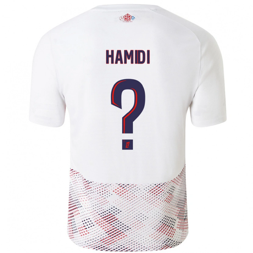 Danxen Kid Kamel Hamidi #0 White Royal Blue Away Jersey 2024/25 T-Shirt