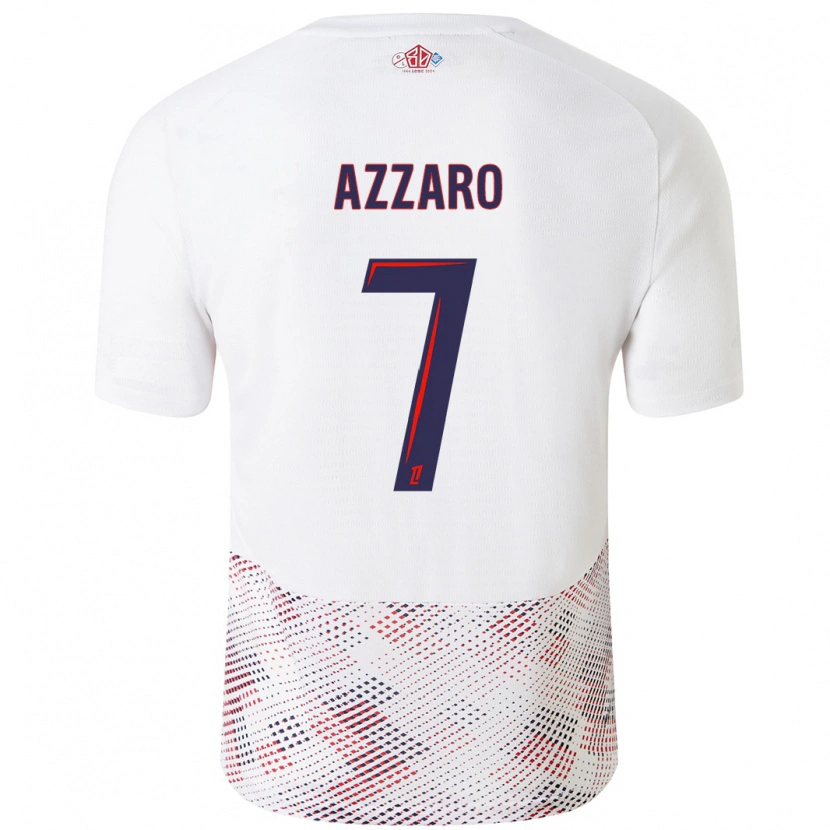 Danxen Kid Lorena Azzaro #7 White Royal Blue Away Jersey 2024/25 T-Shirt