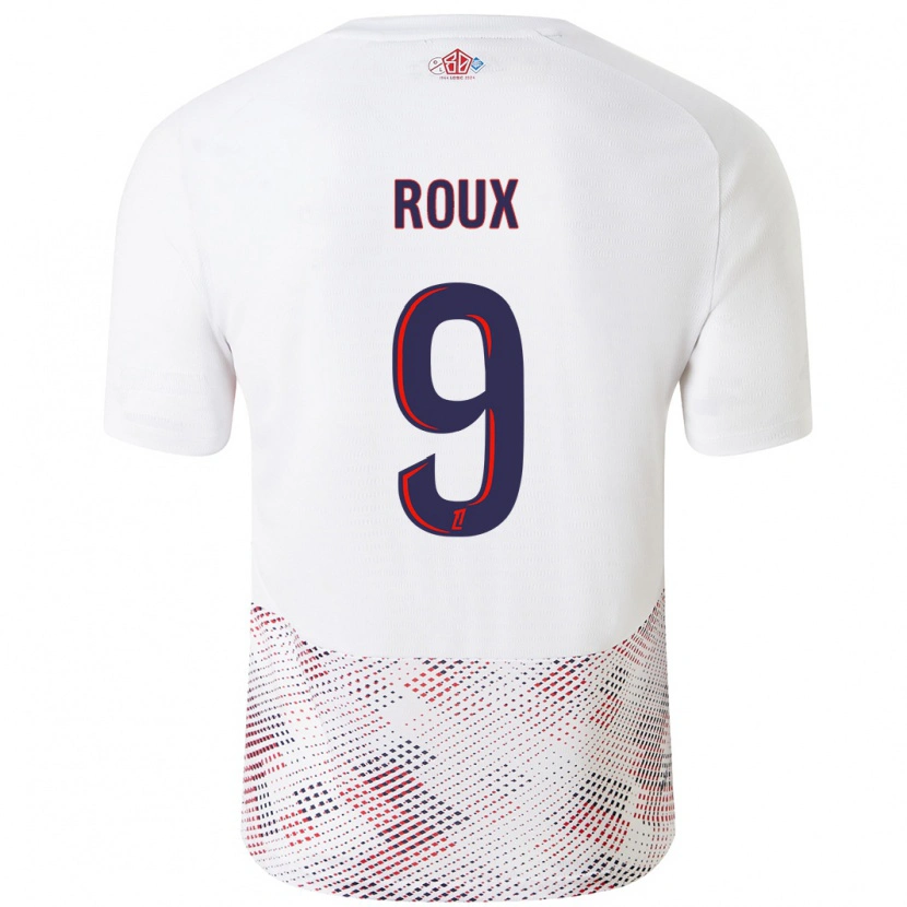 Danxen Kid Danielle Roux #9 White Royal Blue Away Jersey 2024/25 T-Shirt