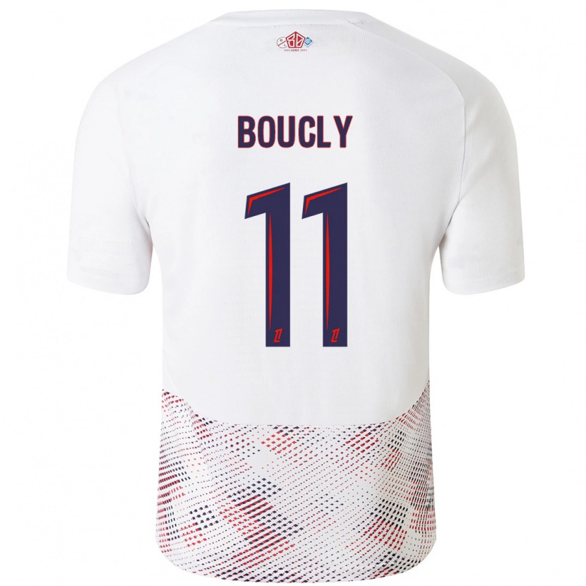 Danxen Kid Maïté Boucly #11 White Royal Blue Away Jersey 2024/25 T-Shirt