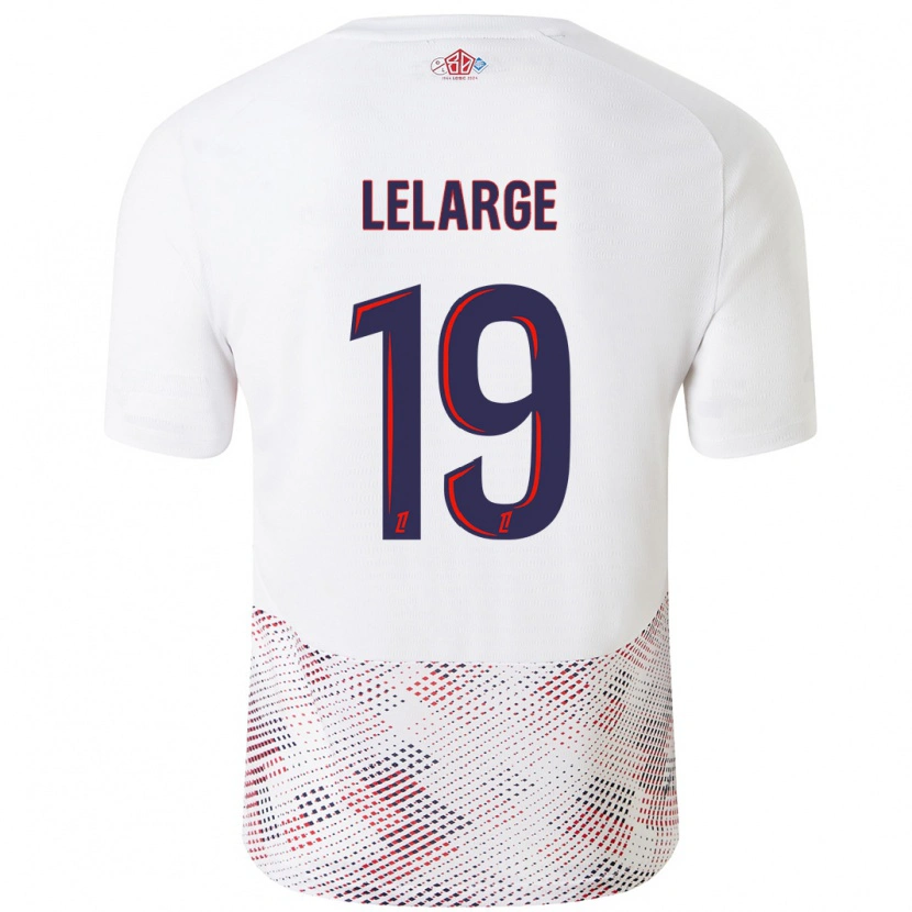 Danxen Kid Claire Lelarge #19 White Royal Blue Away Jersey 2024/25 T-Shirt