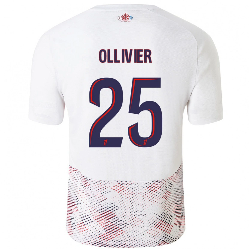 Danxen Kid Agathe Ollivier #25 White Royal Blue Away Jersey 2024/25 T-Shirt