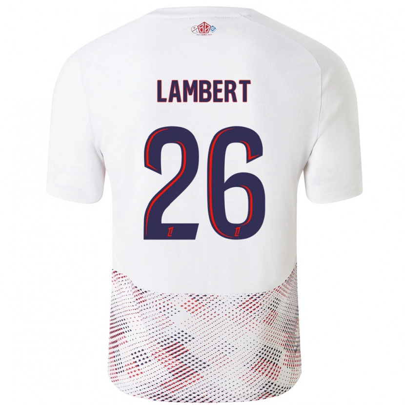 Danxen Kid Anaïs Lambert #26 White Royal Blue Away Jersey 2024/25 T-Shirt