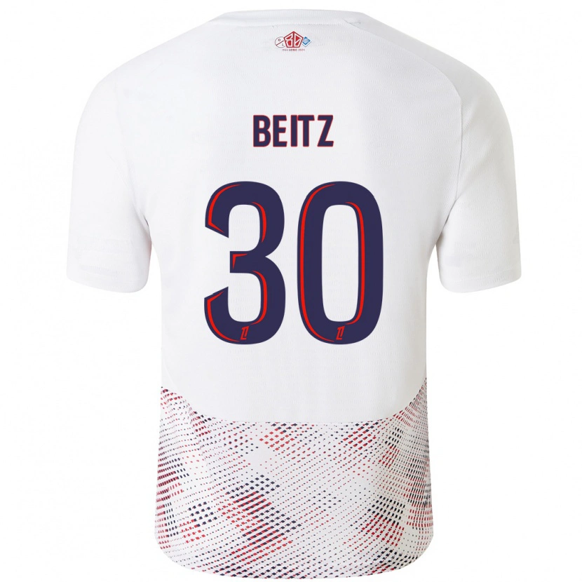 Danxen Kid Taylor Beitz #30 White Royal Blue Away Jersey 2024/25 T-Shirt