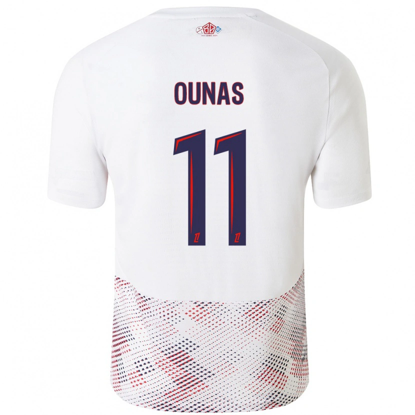 Danxen Kid Adam Ounas #11 White Royal Blue Away Jersey 2024/25 T-Shirt