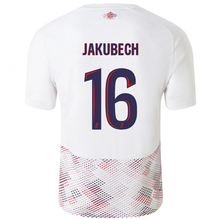 Danxen Kid Adam Jakubech #16 White Royal Blue Away Jersey 2024/25 T-Shirt